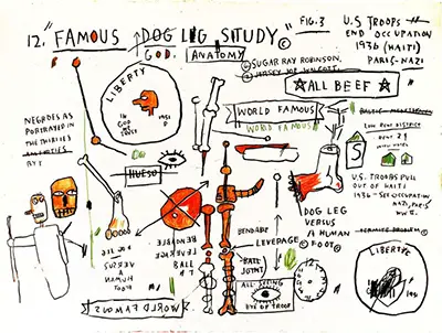 Dog Leg Study Jean-Michel Basquiat